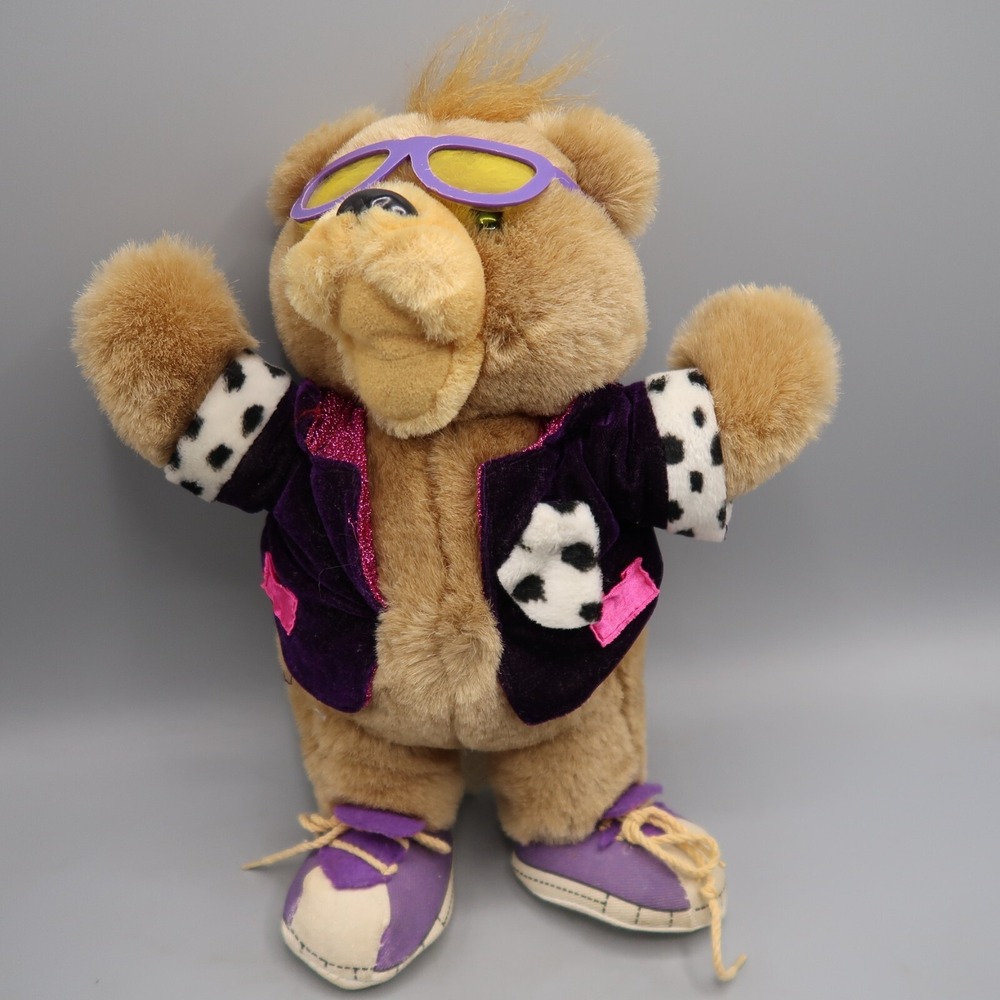 Vintage Teddy Grahams Plush Bear 1990 90s Food advertisement Toy Stuffed Animal